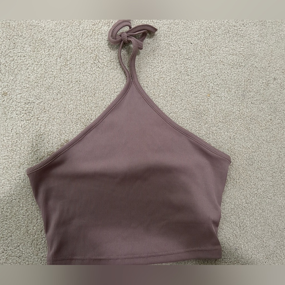 Brown halter top